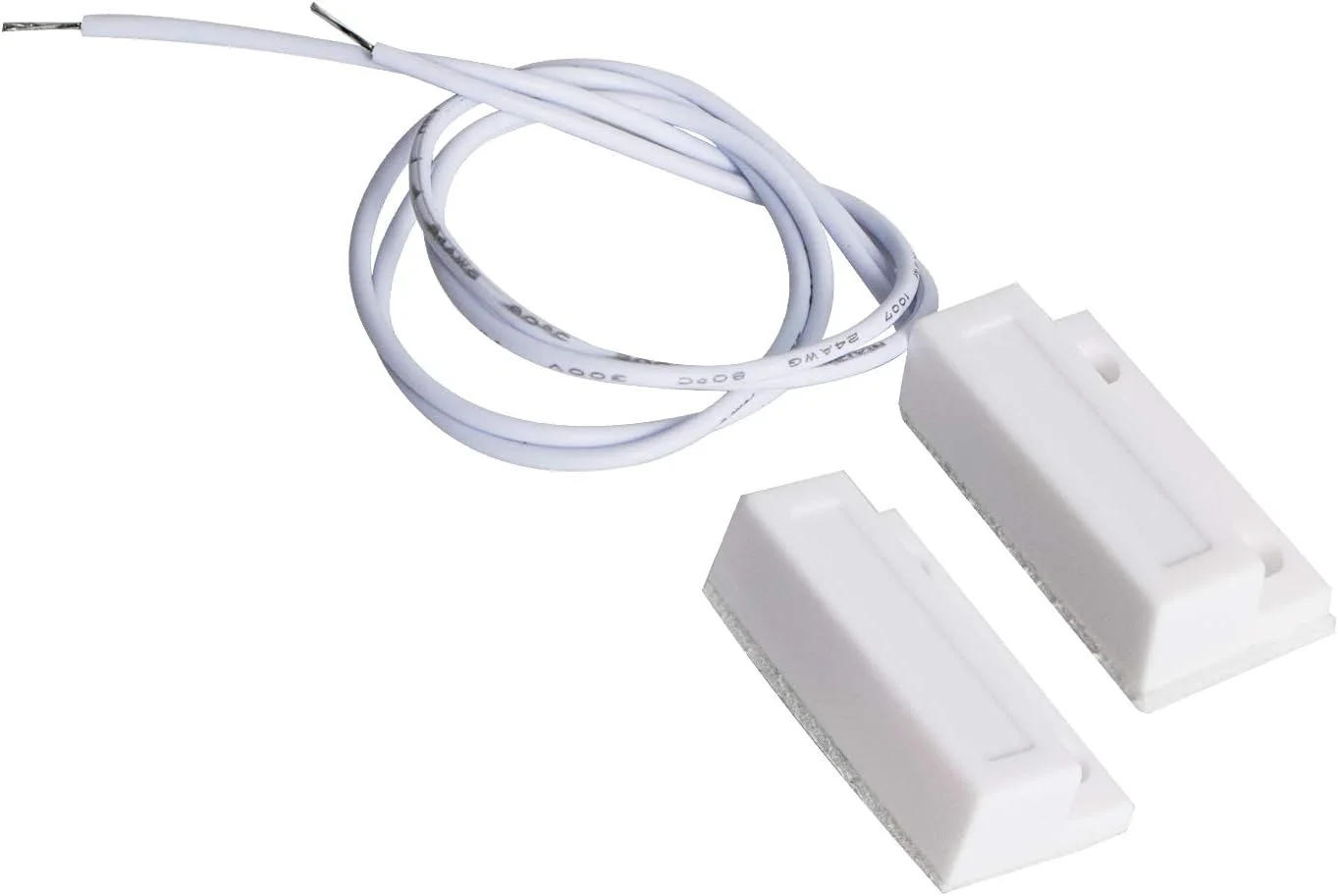 سنسور مغناطیسی درب و پنجره سیمی Aoje-Link RC-38A NC برای سیستم های کنترل دسترسی و دزدگیر اماکن، سفید، 2 عدد