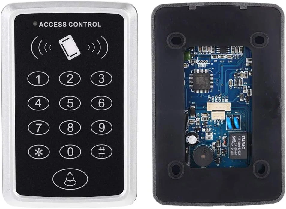 سیستم کنترل دسترسی درب الکترونیکی AMOCAM، صفحه کلید رمز عبور مستقل RFID EM ID 125 کیلوهرتز + 5 عدد جاکلیدی RFID برای امنیت ورودی خانه سیستم کنترل دسترسی درب الکترونیکی AMOCAM، صفحه کلید رمز عبور مستقل RFID EM ID 125 کیلوهرتز + 5 عدد جاکلیدی RFID برای امنیت ورودی خانه