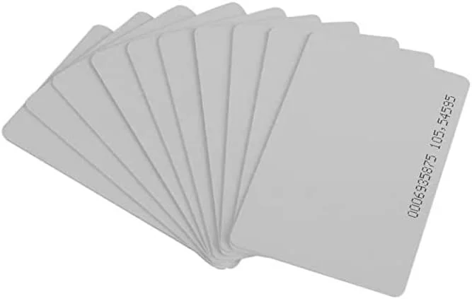 کارت های کلید سفید Bluefield برای کنترل دسترسی کارت هوشمند مجاورتی RFID با شماره سریال (سفید، بسته 6 عددی) کارت های کلید سفید Bluefield برای کنترل دسترسی کارت هوشمند مجاورتی RFID با شماره سریال (سفید، بسته 6 عددی)