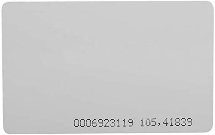 کارت های کلید سفید Bluefield برای کنترل دسترسی کارت هوشمند مجاورتی RFID با شماره سریال (سفید، بسته 6 عددی) کارت های کلید سفید Bluefield برای کنترل دسترسی کارت هوشمند مجاورتی RFID با شماره سریال (سفید، بسته 6 عددی)