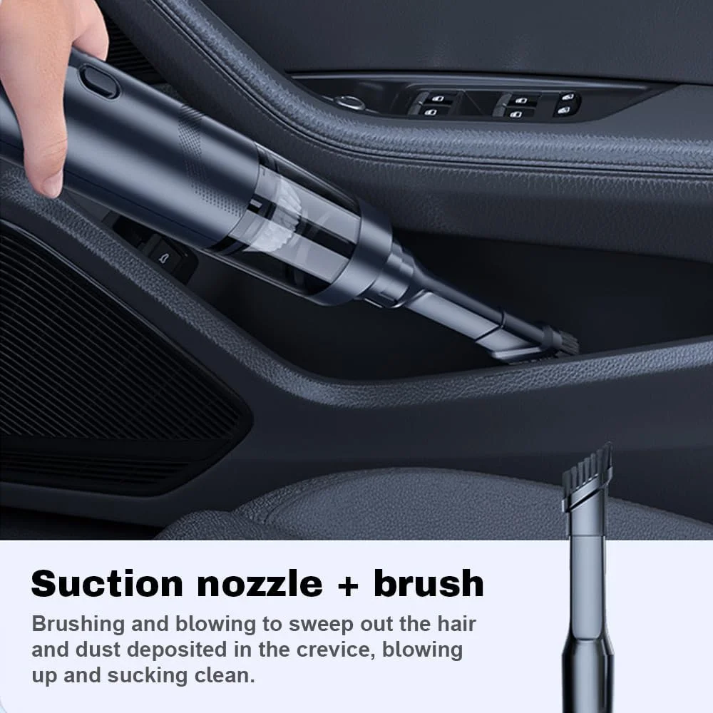 جاروبرقی دستی شارژی پپیسکی، دمنده 5000PA با قدرت بالا، گرد و غبار گیر چند منظوره، پمپ بادی، پشتیبانی از باد کردن، مکش، دمندگی و جاروبرقی برای تمیز کردن خانه، دفتر و ماشین