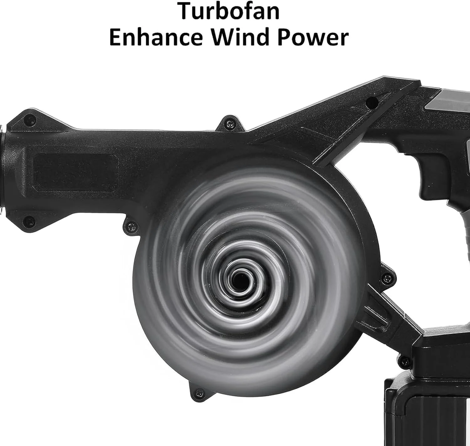 دمنده برگ بی سیم 2 در 1، دمنده برگ بی سیم، جارو و مکنده لیتیومی 21 ولت 6.0 آمپر، کیت ابزار برقی تمیز کننده دمنده هوا برای باغ با شلنگ مکش