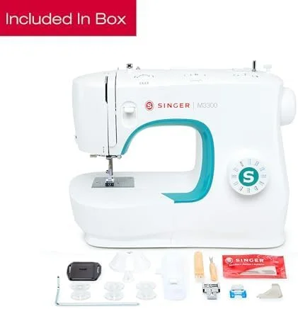 چرخ خیاطی سینگر مدل M3300 با 97 طرح دوخت، بدنه فلزی پلاستیکی، سبز چرخ خیاطی سینگر مدل M3300 با 97 طرح دوخت، بدنه فلزی پلاستیکی، سبز