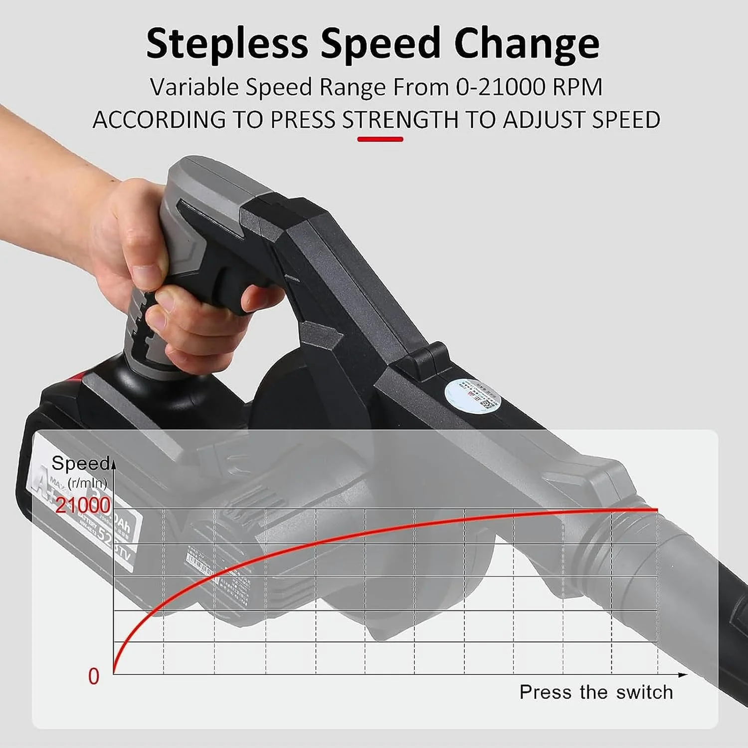 دمنده برگ بی سیم 2 در 1، دمنده برگ بی سیم، جارو و مکنده لیتیومی 21 ولت 6.0 آمپر، کیت ابزار برقی تمیز کننده دمنده هوا برای باغ با شلنگ مکش