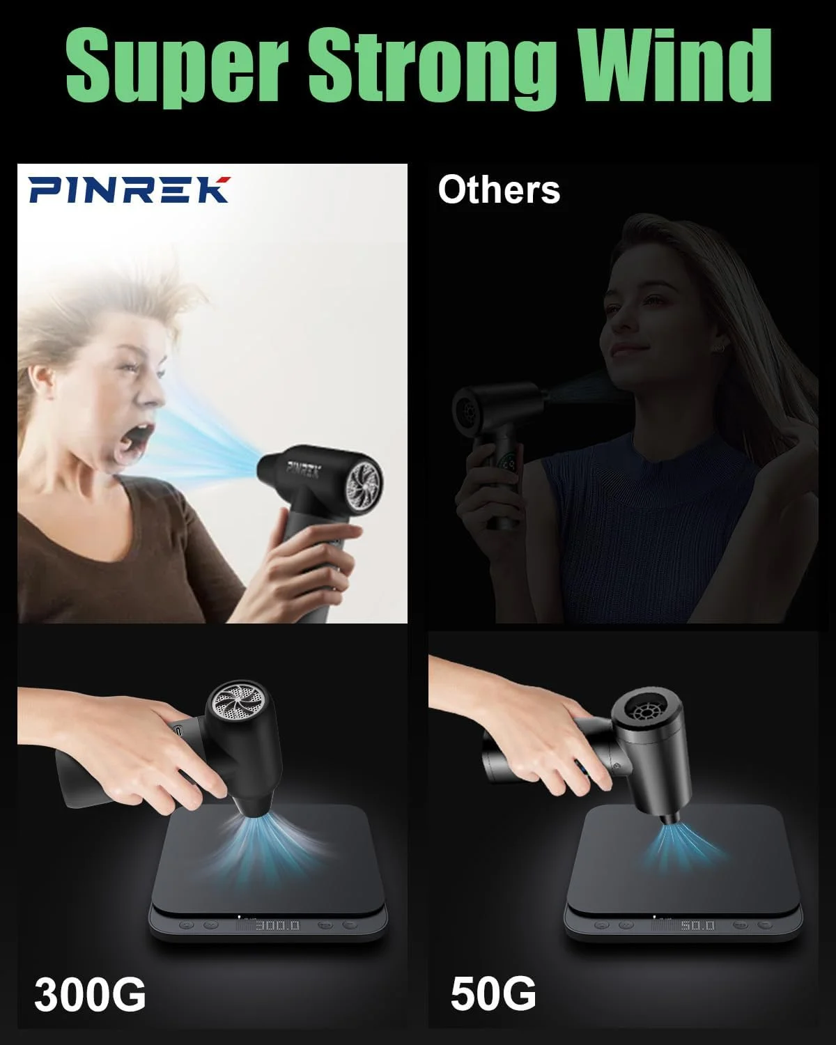 دمنده هوای فشرده PINREK با موتور براشلس - 3 حالت قابل تنظیم 130000 دور در دقیقه، دمنده هوای برقی بی سیم با چراغ LED، دمنده هوا قابل شارژ برای تمیز کردن دستگاه های الکتریکی صفحه کلید دمنده هوای فشرده PINREK با موتور براشلس - 3 حالت قابل تنظیم 130000 دور در دقیقه، دمنده هوای برقی بی سیم با چراغ LED، دمنده هوا قابل شارژ برای تمیز کردن دستگاه های الکتریکی صفحه کلید