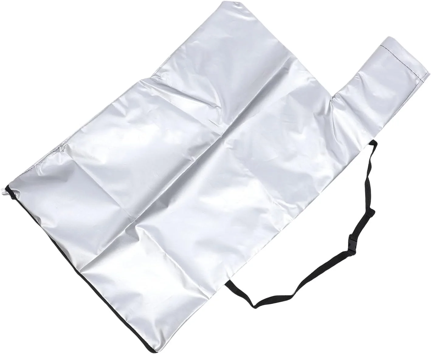 کیسه های زباله باغ Zerodis، طراحی زیپ دار، ظرفیت بزرگ، پارچه آکسفورد، جایگزین تخلیه دمنده برگ جاروبرقی شانه ای برای حیاط (سفید نقره ای)