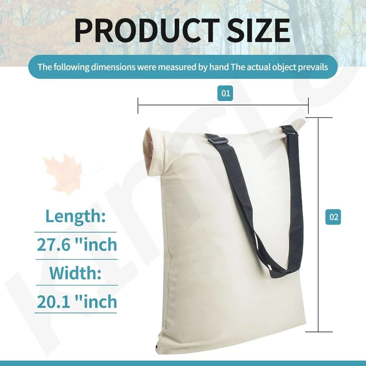 کیسه جاروبرقی برگ جهانی XHYdamile، مقاوم در برابر پارگی، مناسب برای اکثر دمنده‌ها، جمع آوری ضایعات حیاط و بقایای چمن