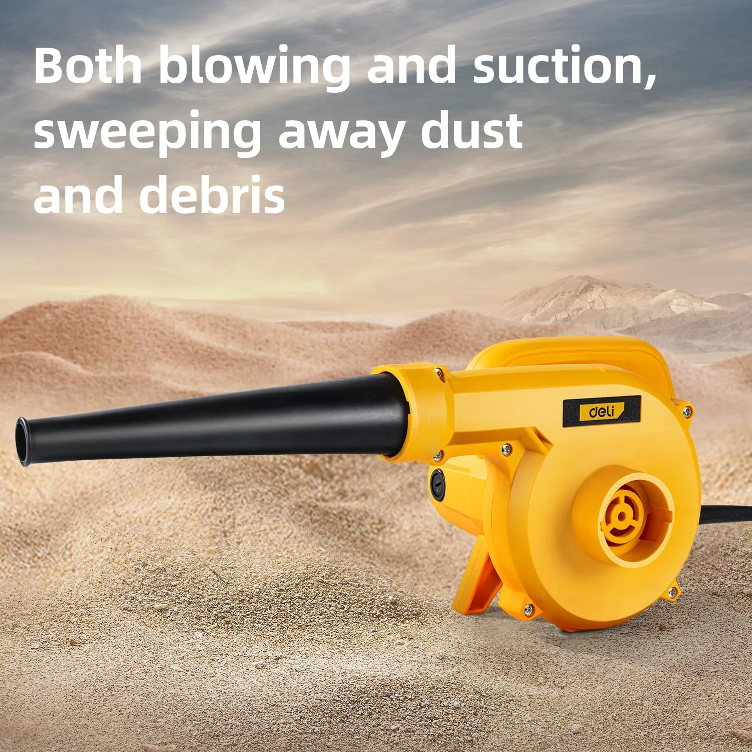 دمنده برقی دلی مدل DL-GF35-E1 با توان 600 وات و سرعت 15000 دور در دقیقه، دارای قفل سوییچ، 6 سرعت قابل تنظیم و عملکرد دوگانه دمنده و مکنده، مناسب برای تمیزکاری منزل، اداره، خودرو، کامپیوتر، گاراژ، پاسیو، باغ، برگ و زباله (2.5 متر مکعب در دقیقه) دمنده برقی دلی مدل DL-GF35-E1 با توان 600 وات و سرعت 15000 دور در دقیقه، دارای قفل سوییچ، 6 سرعت قابل تنظیم و عملکرد دوگانه دمنده و مکنده، مناسب برای تمیزکاری منزل، اداره، خودرو، کامپیوتر، گاراژ، پاسیو، باغ، برگ و زباله (2.5 متر مکعب در دقیقه)