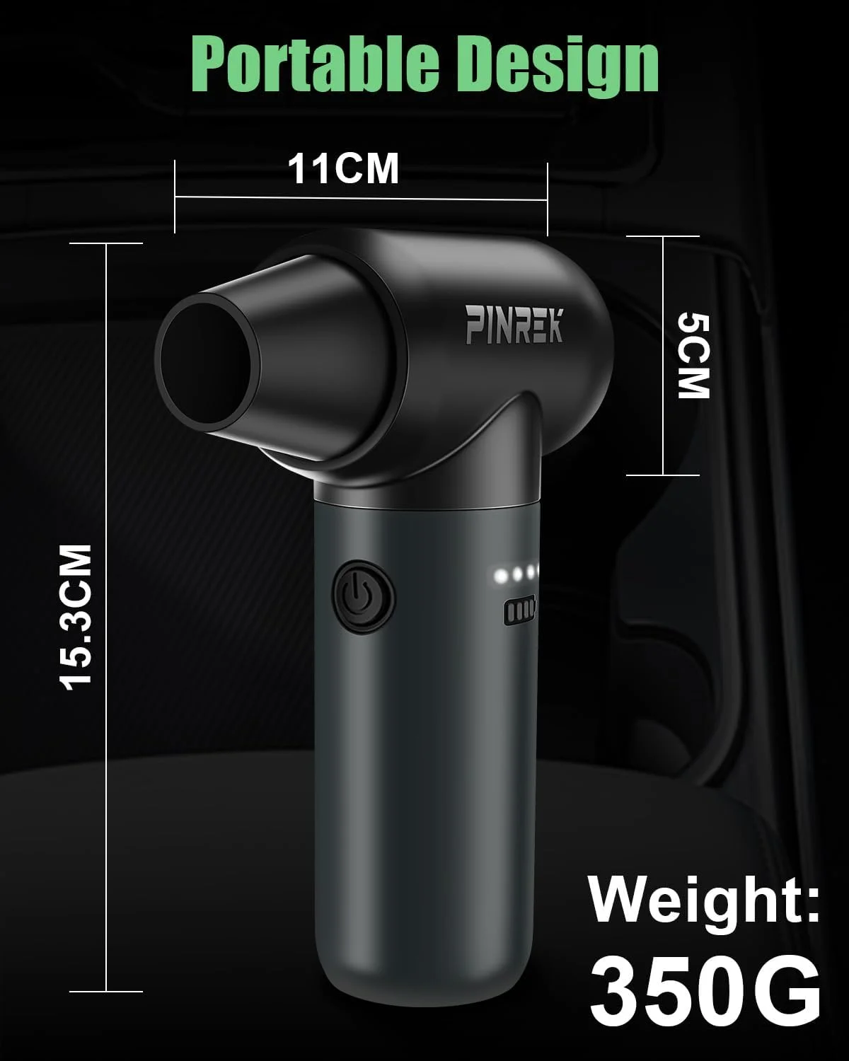 دمنده هوای فشرده PINREK با موتور براشلس - 3 حالت قابل تنظیم 130000 دور در دقیقه، دمنده هوای برقی بی سیم با چراغ LED، دمنده هوا قابل شارژ برای تمیز کردن دستگاه های الکتریکی صفحه کلید دمنده هوای فشرده PINREK با موتور براشلس - 3 حالت قابل تنظیم 130000 دور در دقیقه، دمنده هوای برقی بی سیم با چراغ LED، دمنده هوا قابل شارژ برای تمیز کردن دستگاه های الکتریکی صفحه کلید