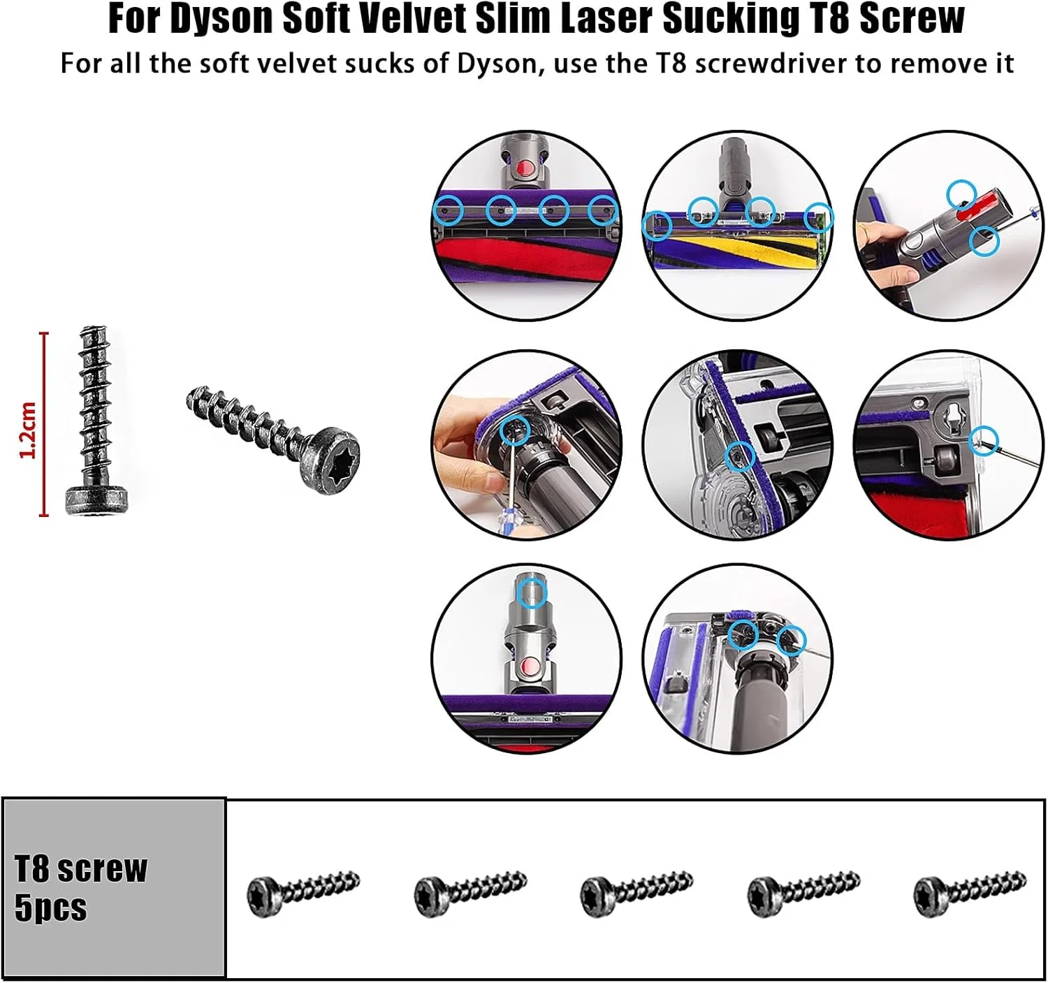 مجموعه 18 عددی پیچ KiimSin برای جاروبرقی های دایسون V6 V7 V8 V10 V11 SV09 SV10 SV11 SV12 SV14، پیچ های فیلیپس یونیورسال + پیچ T8 + پیچ بلند T8 برای دمنده سیکلون مجموعه 18 عددی پیچ KiimSin برای جاروبرقی های دایسون V6 V7 V8 V10 V11 SV09 SV10 SV11 SV12 SV14، پیچ های فیلیپس یونیورسال + پیچ T8 + پیچ بلند T8 برای دمنده سیکلون