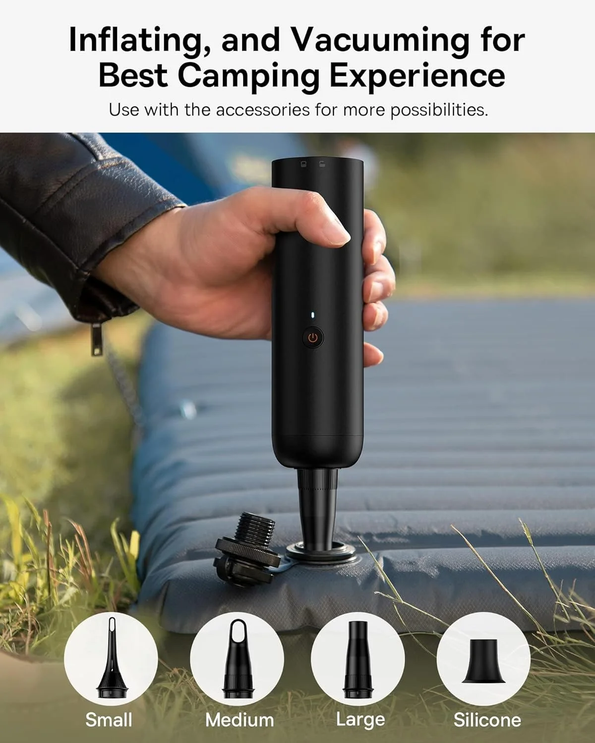 جاروبرقی خودرو بیسوس مدل A3 Lite با قدرت بالا، جاروبرقی دستی 12000PA با تخلیه آسان، شارژ سریع USB C، جاروبرقی دستی کوچک 4 در 1، دمنده هوا، پمپ باد و گردگیر برای خودرو، خانه و دفتر