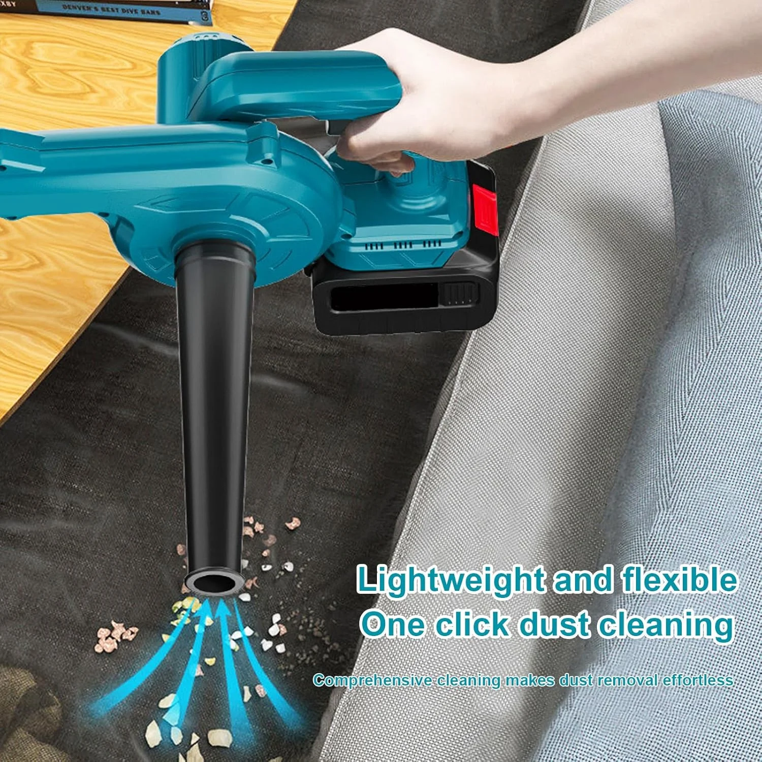 دمنده برقی برگ، دمنده برگ و جاروبرقی برقی 2 در 1، سرعت در حالت آزاد 0-16000 دور در دقیقه، جریان هوا 0-3.6 متر مکعب در دقیقه، سازگاری با باتری 18 ولت دمنده برقی برگ، دمنده برگ و جاروبرقی برقی 2 در 1، سرعت در حالت آزاد 0-16000 دور در دقیقه، جریان هوا 0-3.6 متر مکعب در دقیقه، سازگاری با باتری 18 ولت