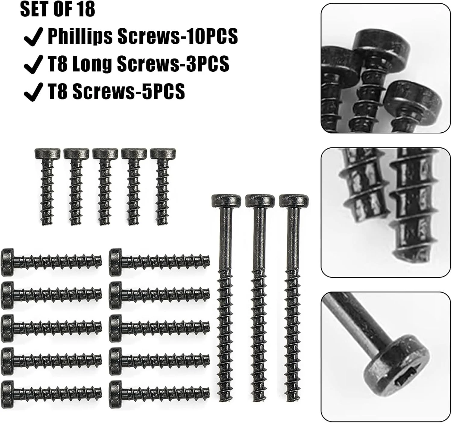 مجموعه 18 عددی پیچ KiimSin برای جاروبرقی های دایسون V6 V7 V8 V10 V11 SV09 SV10 SV11 SV12 SV14، پیچ های فیلیپس یونیورسال + پیچ T8 + پیچ بلند T8 برای دمنده سیکلون مجموعه 18 عددی پیچ KiimSin برای جاروبرقی های دایسون V6 V7 V8 V10 V11 SV09 SV10 SV11 SV12 SV14، پیچ های فیلیپس یونیورسال + پیچ T8 + پیچ بلند T8 برای دمنده سیکلون