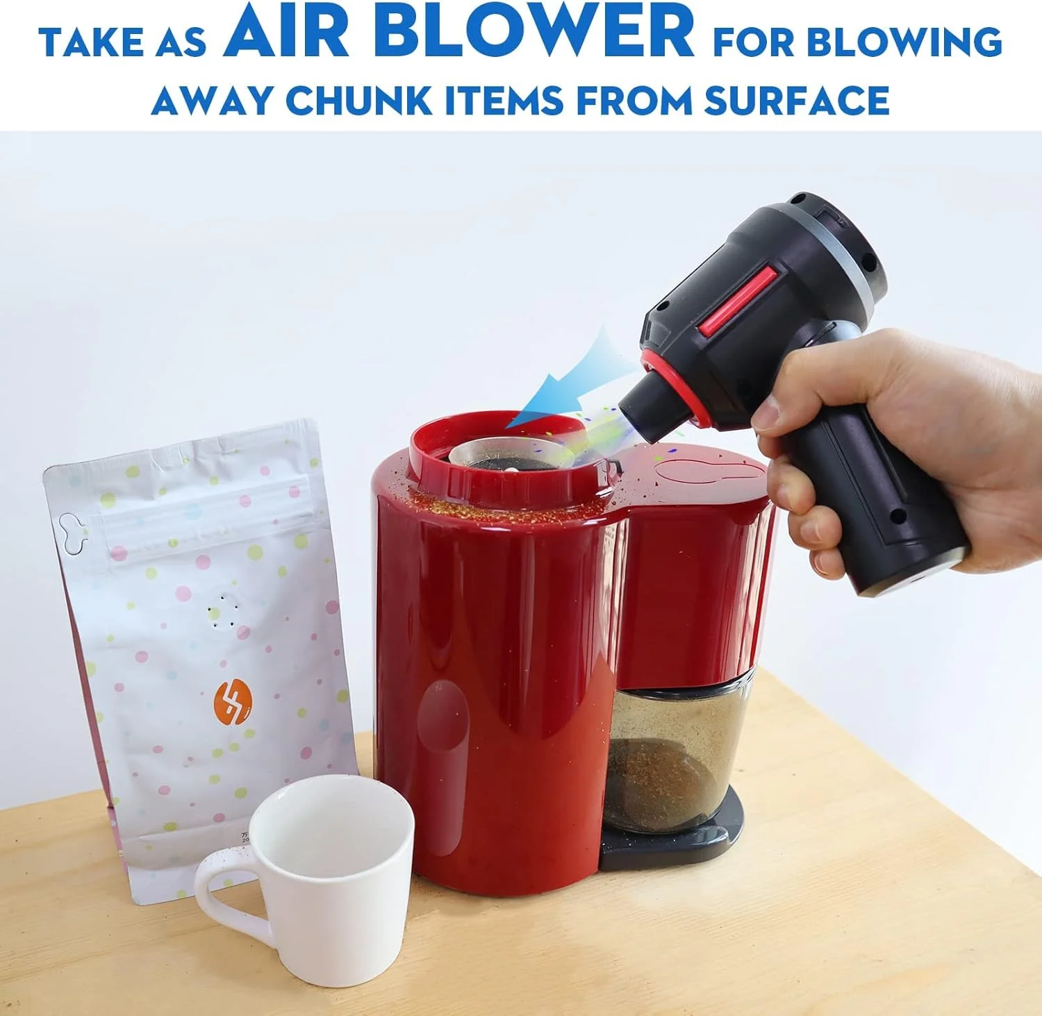 جاروبرقی کامپیوتر 3 در 1، دمنده گرد و غبار هوای فشرده، جاروبرقی دستی قابل حمل بی سیم، جاروبرقی شارژی خودرو، کیت مینی تمیز کننده صفحه کلید، اسپری هوای برقی برای کامپیوتر، لپ تاپ، لوازم الکترونیکی