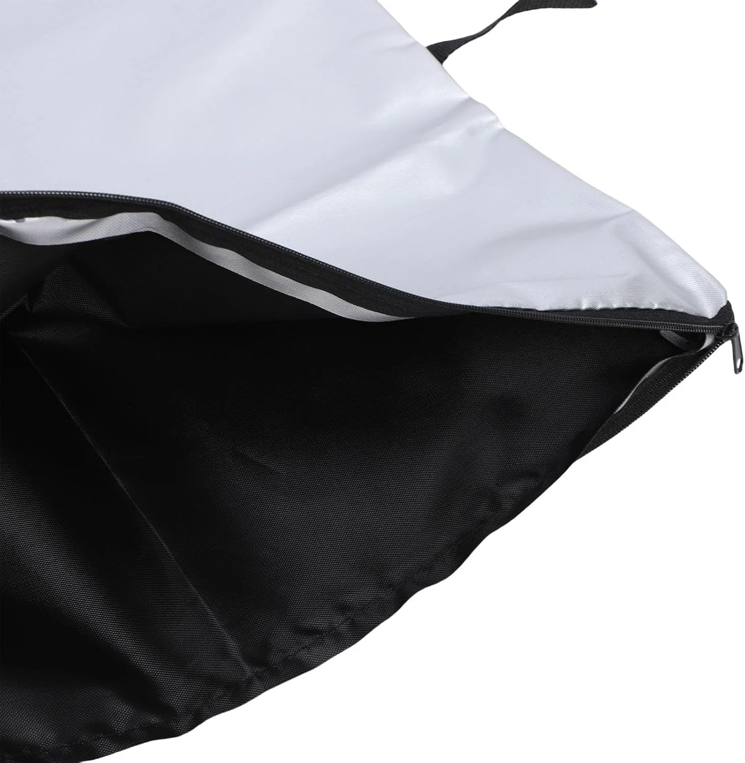 کیسه های زباله باغ Zerodis، طراحی زیپ دار، ظرفیت بزرگ، پارچه آکسفورد، جایگزین تخلیه دمنده برگ جاروبرقی شانه ای برای حیاط (سفید نقره ای)