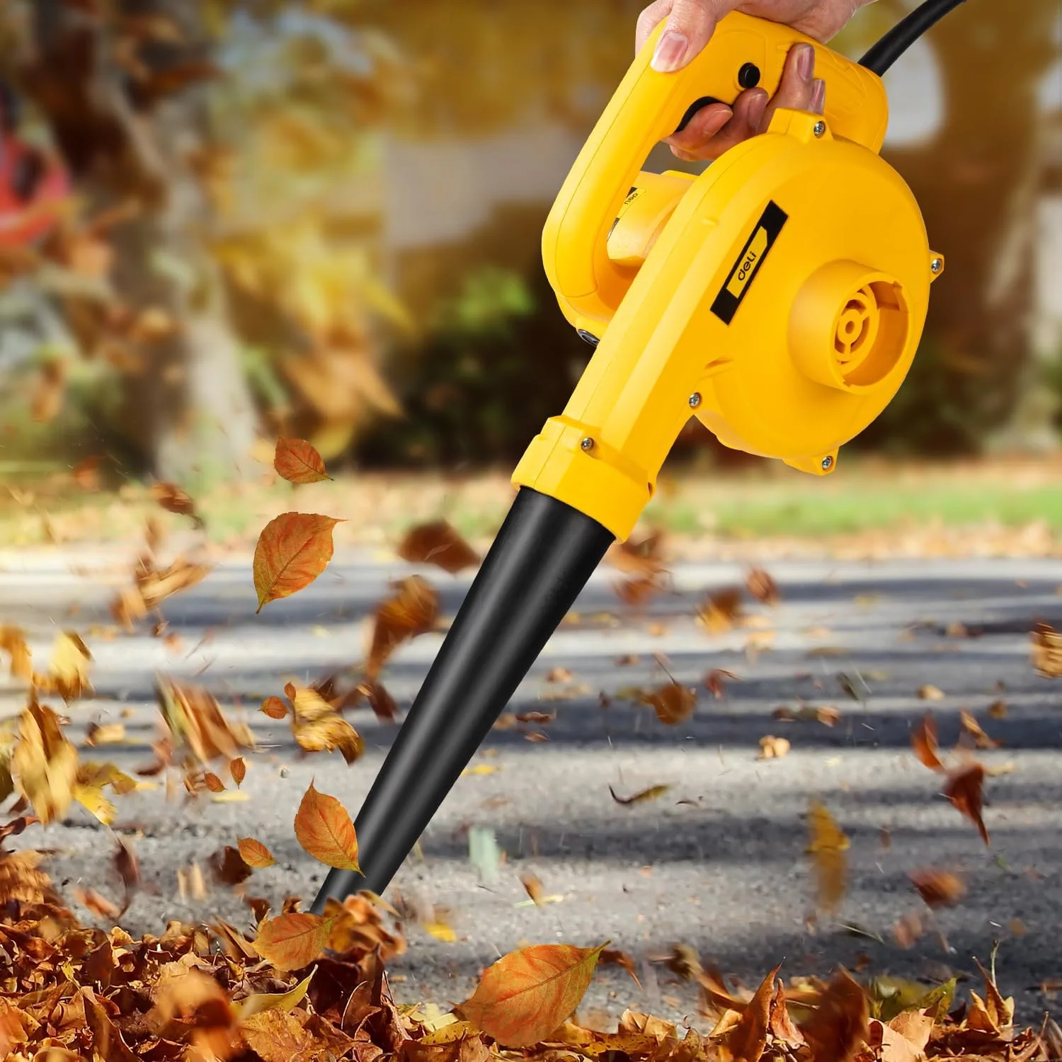 دمنده برقی دلی مدل DL-GF35-E1 با توان 600 وات و سرعت 15000 دور در دقیقه، دارای قفل سوییچ، 6 سرعت قابل تنظیم و عملکرد دوگانه دمنده و مکنده، مناسب برای تمیزکاری منزل، اداره، خودرو، کامپیوتر، گاراژ، پاسیو، باغ، برگ و زباله (2.5 متر مکعب در دقیقه) دمنده برقی دلی مدل DL-GF35-E1 با توان 600 وات و سرعت 15000 دور در دقیقه، دارای قفل سوییچ، 6 سرعت قابل تنظیم و عملکرد دوگانه دمنده و مکنده، مناسب برای تمیزکاری منزل، اداره، خودرو، کامپیوتر، گاراژ، پاسیو، باغ، برگ و زباله (2.5 متر مکعب در دقیقه)