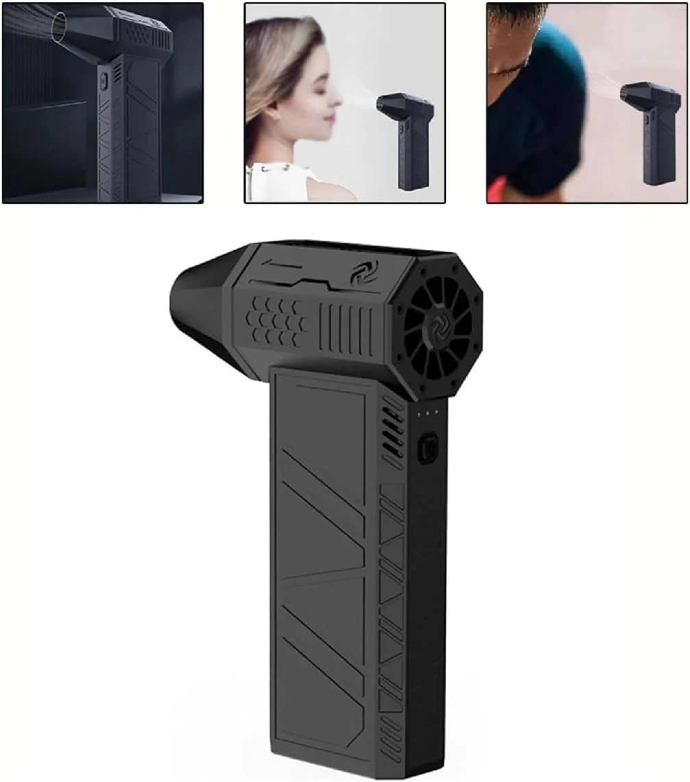 DIGI CORE دمنده هوای فشرده، دمنده گرد و غبار جت خشک، مینی دمنده با محافظت در برابر گرمای بیش از حد، دمنده هوای 130000 دور در دقیقه، جاروبرقی فن توربو قابل حمل، دمنده قابل حمل، فن خشن با کیف حمل