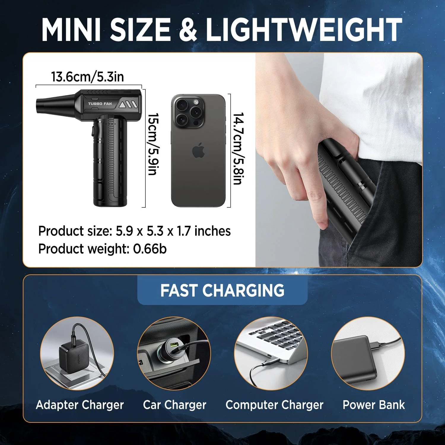 گردگیر هوای فشرده، گردگیر هوای برقی بی سیم فوق العاده قدرتمند 300000 دور در دقیقه، دمنده موتور براشلس قابل شارژ 10000 میلی آمپر ساعت، دمنده گردگیر فن توربو 3 سرعته قابل تنظیم برای کامپیوتر، خودرو، فضای باز و خانه گردگیر هوای فشرده، گردگیر هوای برقی بی سیم فوق العاده قدرتمند 300000 دور در دقیقه، دمنده موتور براشلس قابل شارژ 10000 میلی آمپر ساعت، دمنده گردگیر فن توربو 3 سرعته قابل تنظیم برای کامپیوتر، خودرو، فضای باز و خانه