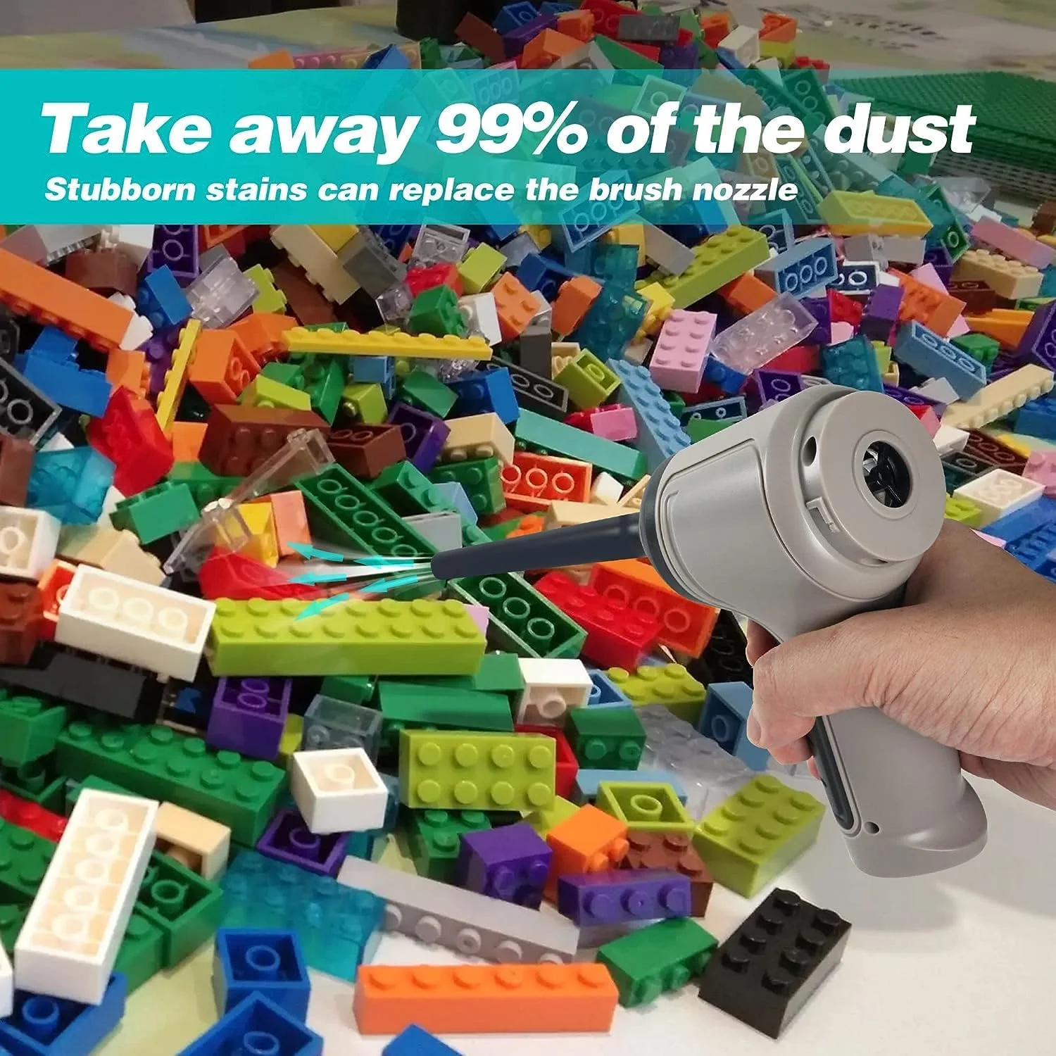 جاروبرقی کوچک پادوم برای تمیز کردن کیبورد، جاروبرقی قابل حمل خودرو، جاروبرقی دستی شارژی بی سیم، جاروبرقی کوچک 3 در 1، دمنده گرد و غبار هوا با سرعت 35000 دور در دقیقه، تمیز کننده برقی کامپیوتر (خاکستری)