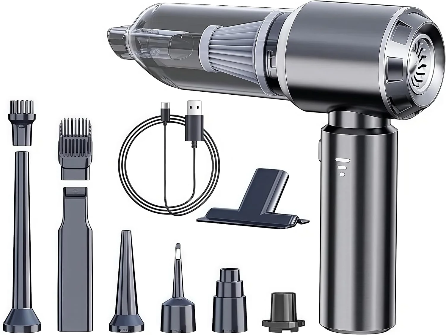 جاروبرقی قابل حمل ANSHUN، جاروبرقی قدرتمند، جاروبرقی خودرو، جاروبرقی دستی بی سیم، دمنده هوا چند منظوره موتور براشلس و جاروبرقی برای خودرو، خانه، دفتر، فضای باز