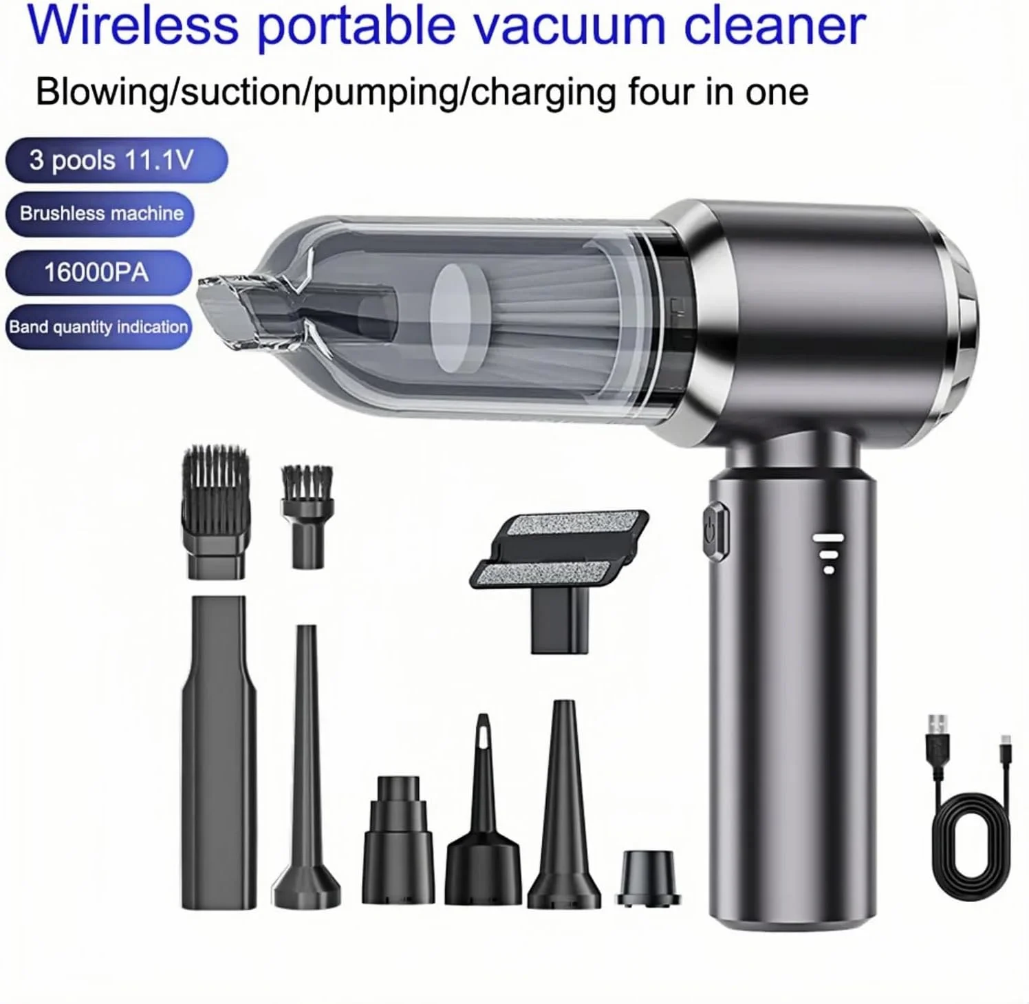 جاروبرقی قابل حمل ANSHUN، جاروبرقی قدرتمند، جاروبرقی خودرو، جاروبرقی دستی بی سیم، دمنده هوا چند منظوره موتور براشلس و جاروبرقی برای خودرو، خانه، دفتر، فضای باز جاروبرقی قابل حمل ANSHUN، جاروبرقی قدرتمند، جاروبرقی خودرو، جاروبرقی دستی بی سیم، دمنده هوا چند منظوره موتور براشلس و جاروبرقی برای خودرو، خانه، دفتر، فضای باز