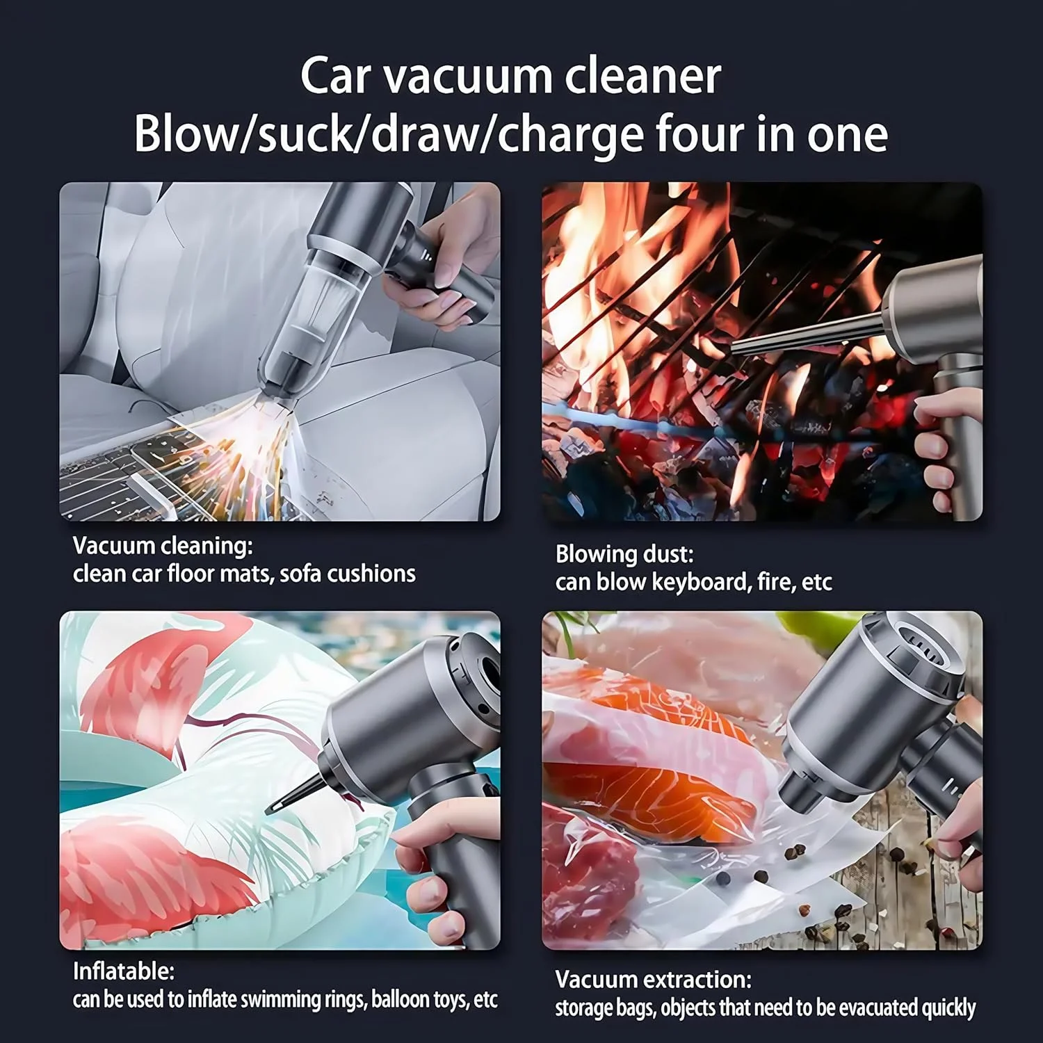 جاروبرقی قابل حمل ANSHUN، جاروبرقی قدرتمند، جاروبرقی خودرو، جاروبرقی دستی بی سیم، دمنده هوا چند منظوره موتور براشلس و جاروبرقی برای خودرو، خانه، دفتر، فضای باز جاروبرقی قابل حمل ANSHUN، جاروبرقی قدرتمند، جاروبرقی خودرو، جاروبرقی دستی بی سیم، دمنده هوا چند منظوره موتور براشلس و جاروبرقی برای خودرو، خانه، دفتر، فضای باز