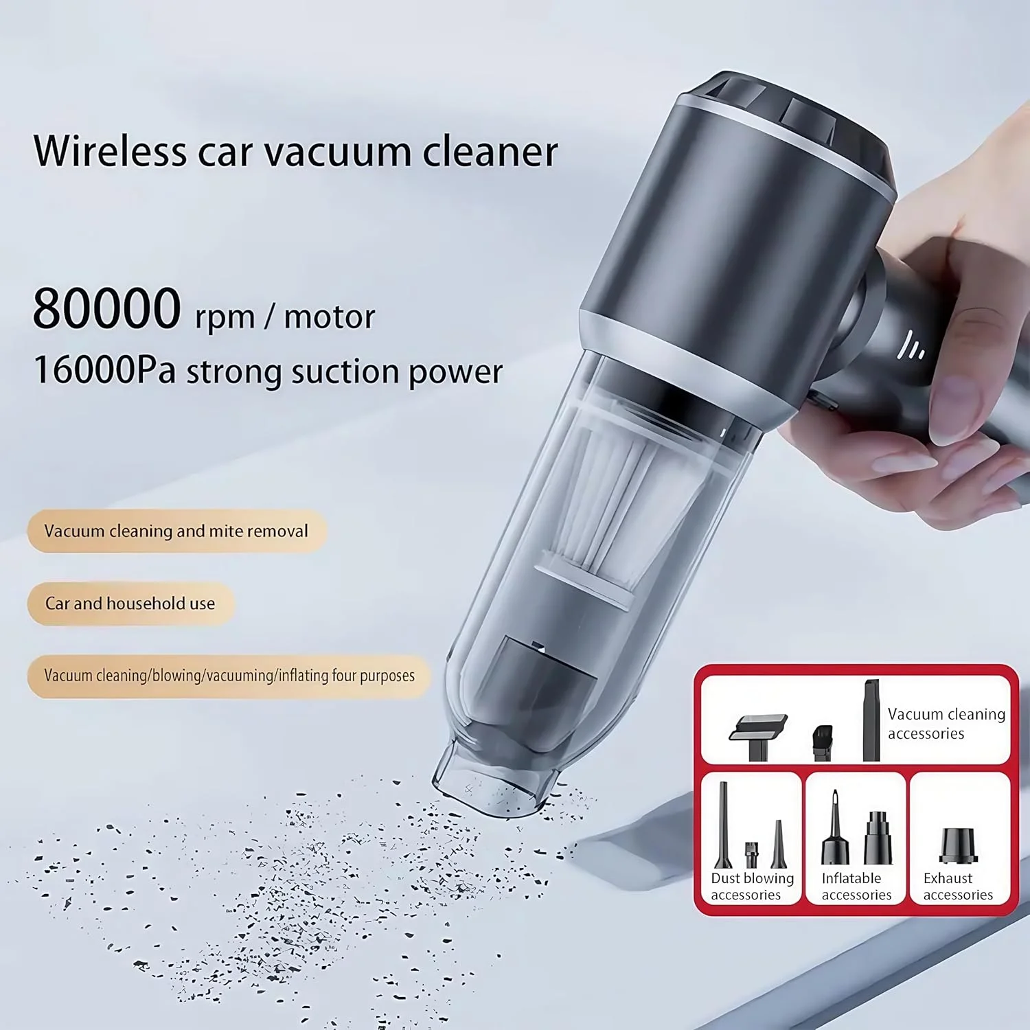 جاروبرقی قابل حمل ANSHUN، جاروبرقی قدرتمند، جاروبرقی خودرو، جاروبرقی دستی بی سیم، دمنده هوا چند منظوره موتور براشلس و جاروبرقی برای خودرو، خانه، دفتر، فضای باز جاروبرقی قابل حمل ANSHUN، جاروبرقی قدرتمند، جاروبرقی خودرو، جاروبرقی دستی بی سیم، دمنده هوا چند منظوره موتور براشلس و جاروبرقی برای خودرو، خانه، دفتر، فضای باز