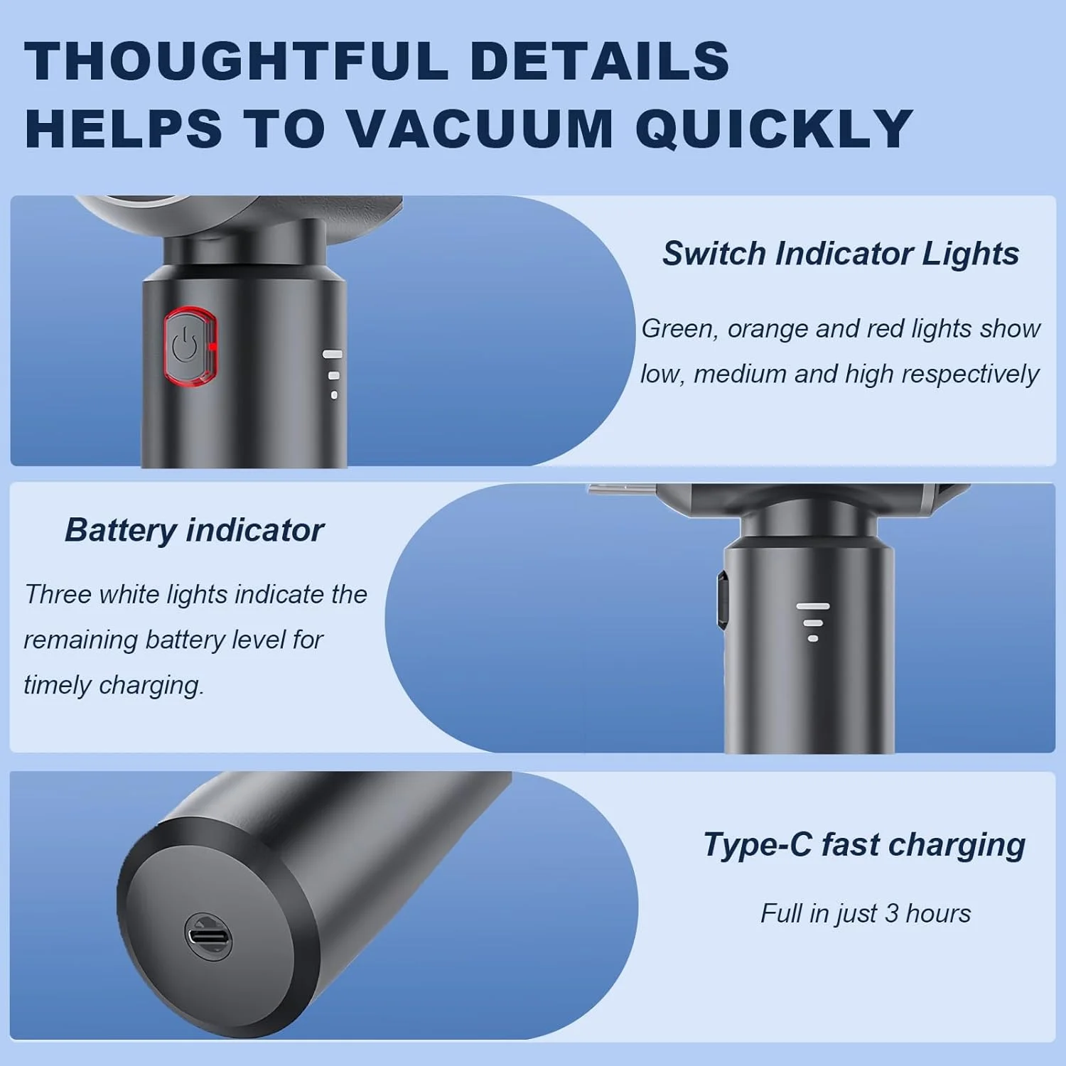 جاروبرقی قابل حمل ANSHUN، جاروبرقی قدرتمند، جاروبرقی خودرو، جاروبرقی دستی بی سیم، دمنده هوا چند منظوره موتور براشلس و جاروبرقی برای خودرو، خانه، دفتر، فضای باز جاروبرقی قابل حمل ANSHUN، جاروبرقی قدرتمند، جاروبرقی خودرو، جاروبرقی دستی بی سیم، دمنده هوا چند منظوره موتور براشلس و جاروبرقی برای خودرو، خانه، دفتر، فضای باز
