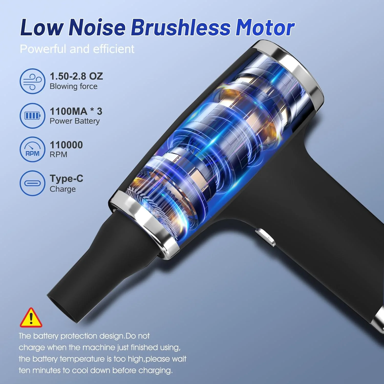 گردگیر هوای فشرده، گردگیر هوای الکتریکی 4 سرعته، دمنده هوای قابل حمل، جاروبرقی، گردگیر هوای قابل شارژ برای تمیز کردن گرد و غبار کامپیوتر، صفحه کلید، شارژ سریع گردگیر هوای فشرده، گردگیر هوای الکتریکی 4 سرعته، دمنده هوای قابل حمل، جاروبرقی، گردگیر هوای قابل شارژ برای تمیز کردن گرد و غبار کامپیوتر، صفحه کلید، شارژ سریع