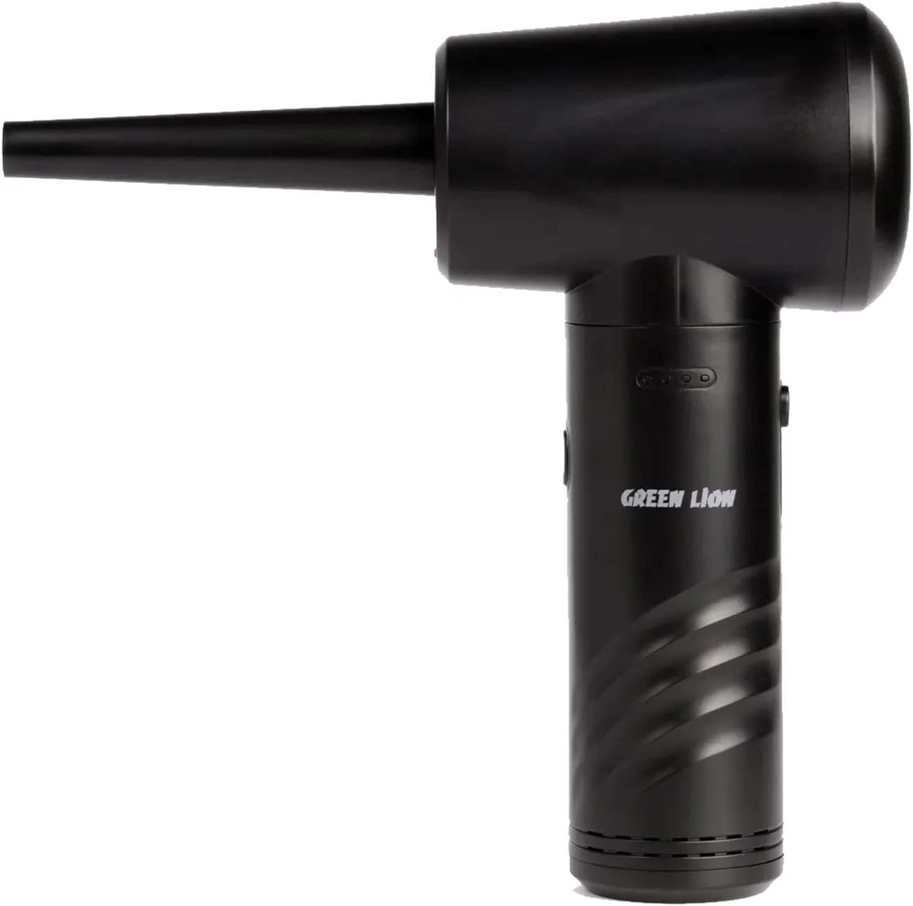 گردگیر هوای قابل حمل گرین لاین، جاروبرقی بی سیم 70 وات، 3 عدد باتری 2000 میلی آمپر ساعتی، 30 دقیقه زمان کارکرد، 4 عدد نازل جاروبرقی/دمنده همراه، تمیز کننده ایده آل برای کامپیوتر، کیبورد، خانه، پاسیو و ماشین - مشکی