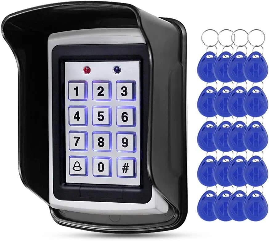 صفحه کلید کنترل دسترسی فلزی RFID دیجینکس HFeng 125KHz با پوشش ضد آب، کنترلر دسترسی مستقل برای سیستم قفل درب + 20 عدد جاسوئیچی صفحه کلید کنترل دسترسی فلزی RFID دیجینکس HFeng 125KHz با پوشش ضد آب، کنترلر دسترسی مستقل برای سیستم قفل درب + 20 عدد جاسوئیچی
