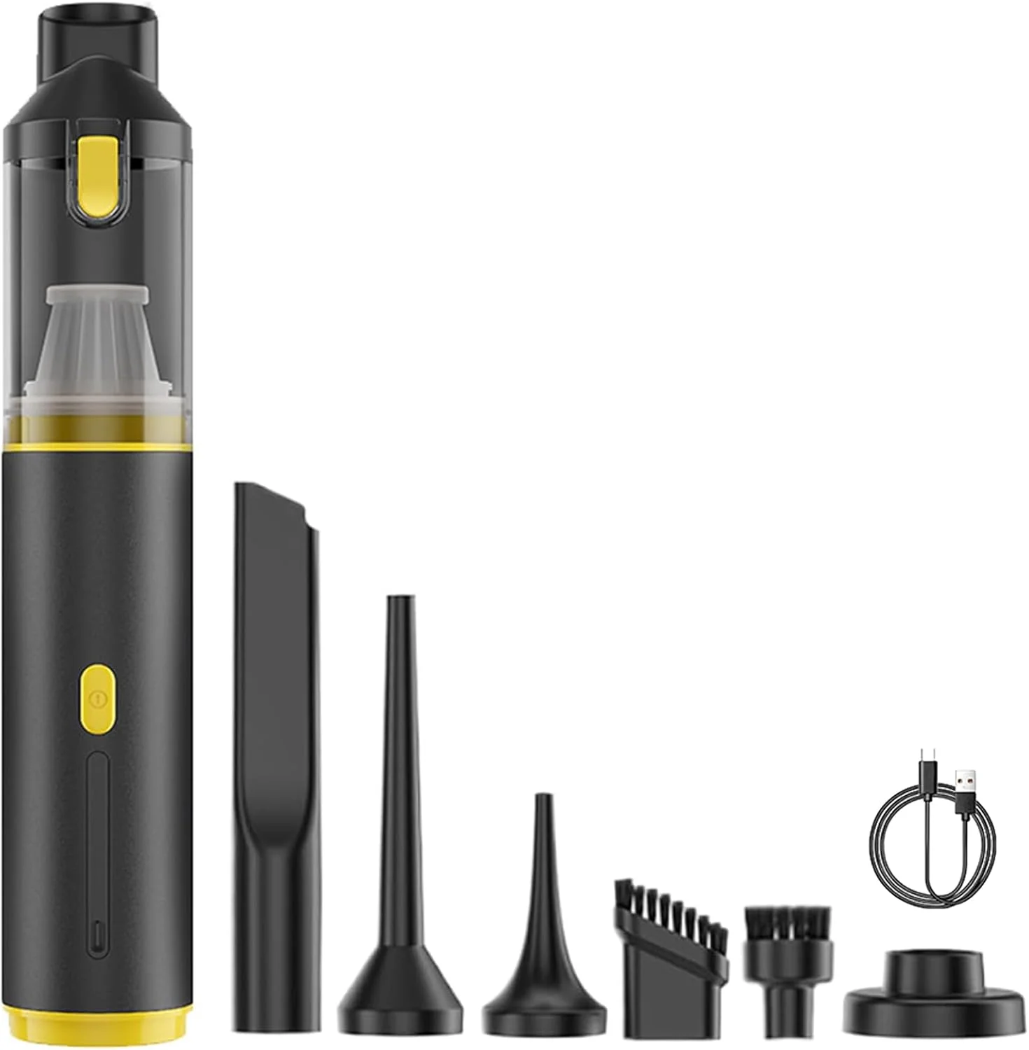 AirTrek Pro – جاروبرقی و دمنده فشرده، جاروبرقی شارژی خودرو با توان دوگانه پیشرفته، مکش و دمش چند منظوره، کیت چند نازله برای تمیز کردن خودرو و خانه (B)