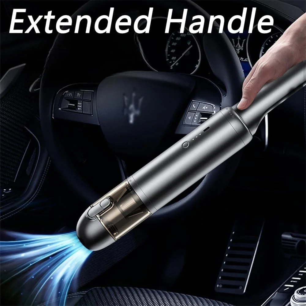 دمنده هوای قابل حمل آزونه، جاروبرقی خودرو، جاروبرقی کوچک بی سیم دستی 16000PA با قدرت بالا، ایده آل برای تمیز کردن خودرو، دفتر و خانه (مشکی)