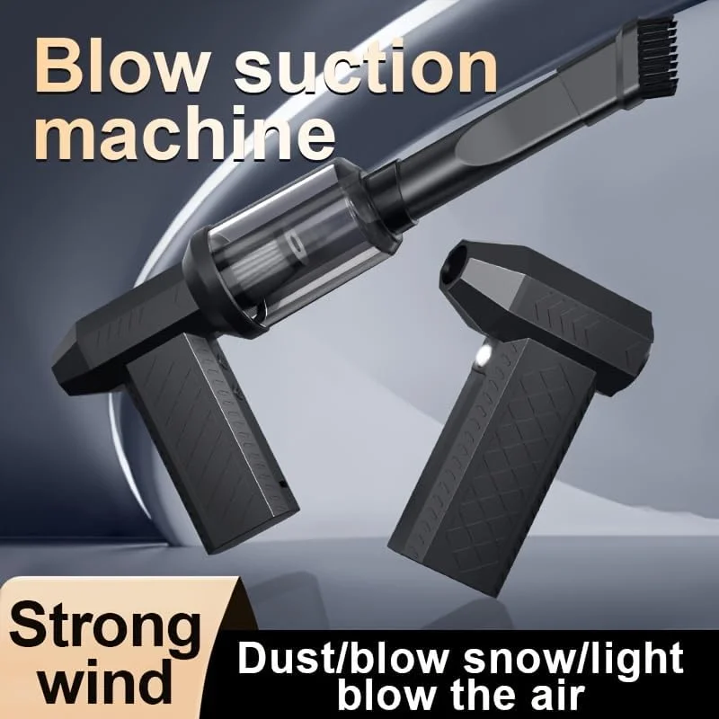 دمنده و جاروبرقی هوای فشرده مینی E EFFIE، 4 سرعته 100000 دور در دقیقه توربو، قابل حمل USB قابل شارژ، دمنده چند منظوره برای خودرو، صفحه کلید، پنجره، گریل، تخت بادی، فضاهای کوچک