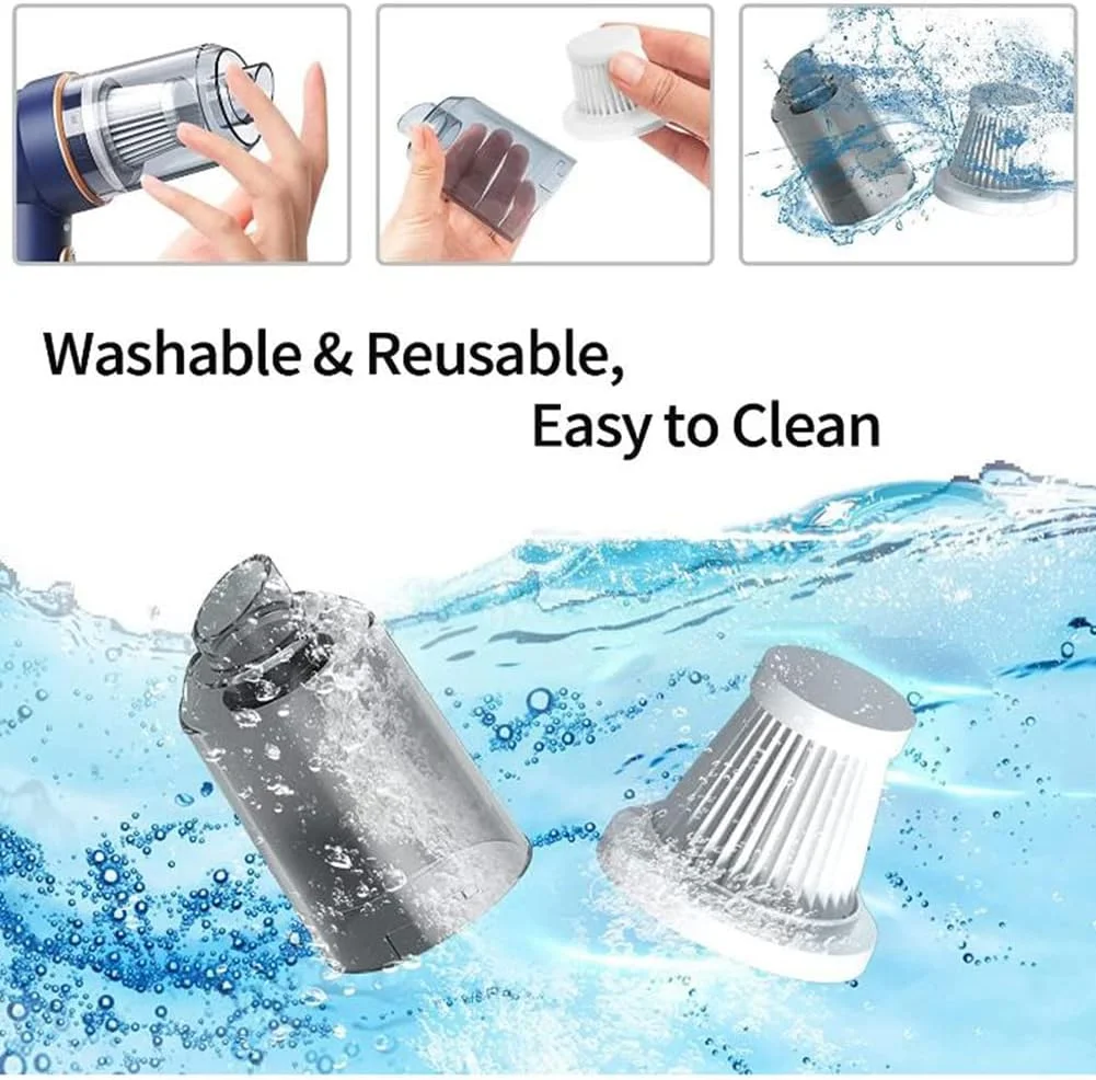 جاروبرقی خودرو TDOO، بدون سیم، جاروبرقی دستی قابل حمل، دمنده هوای قدرتمند 9000PA/120W، مکش و دمیدن 2 در 1، با چراغ LED برای خودرو/خانه/دفتر/حیوان خانگی، قابل شارژ USB