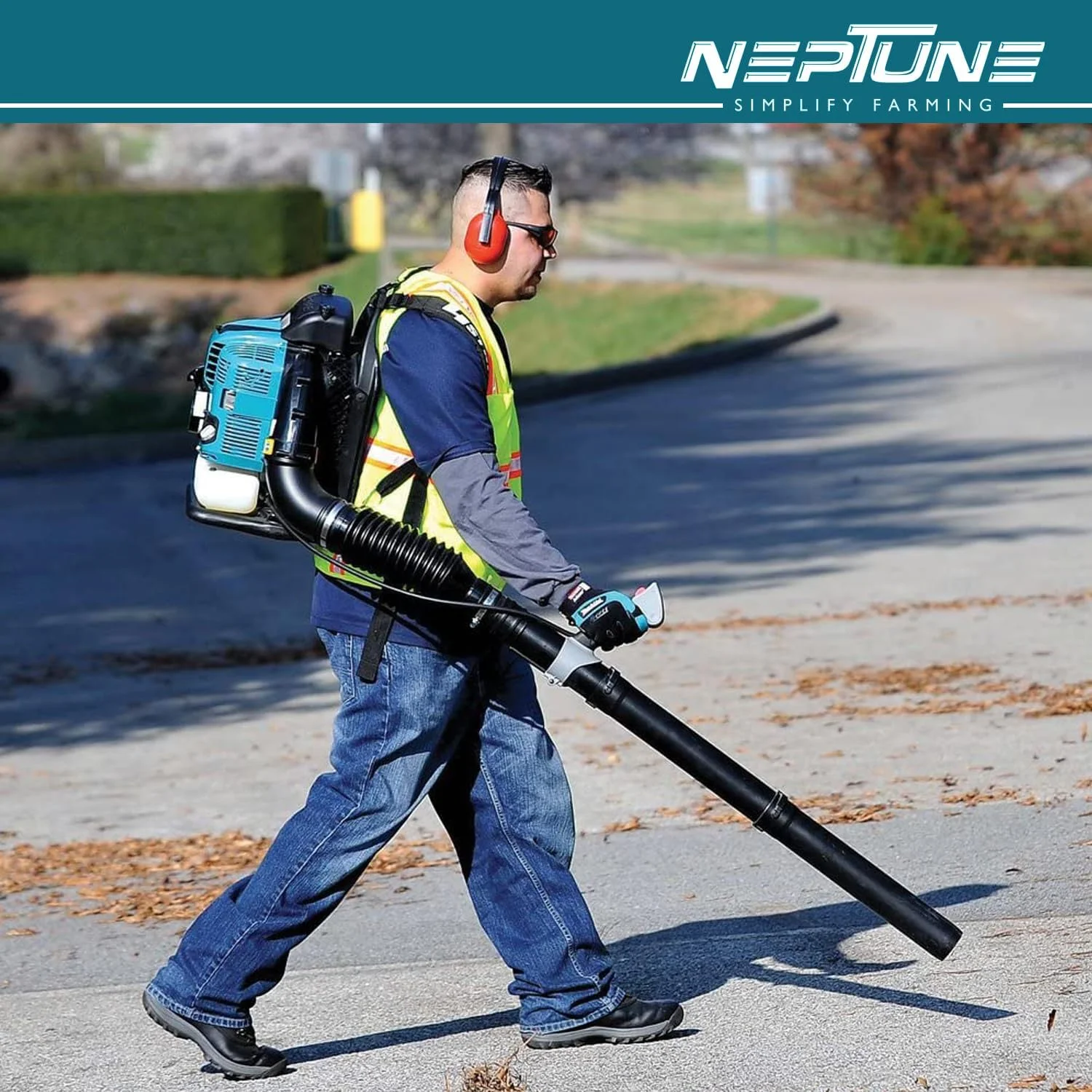 دمنده پشتی بنزینی برگ Neptune Simplify Farming با موتور بنزینی 75.6 سی سی 4 زمانه با فناوری پیشرفته، دمنده هوا برای تمیز کردن گرد و غبار، برگ باغ، تمیز کننده گرد و غبار زباله دمنده پشتی بنزینی برگ Neptune Simplify Farming با موتور بنزینی 75.6 سی سی 4 زمانه با فناوری پیشرفته، دمنده هوا برای تمیز کردن گرد و غبار، برگ باغ، تمیز کننده گرد و غبار زباله