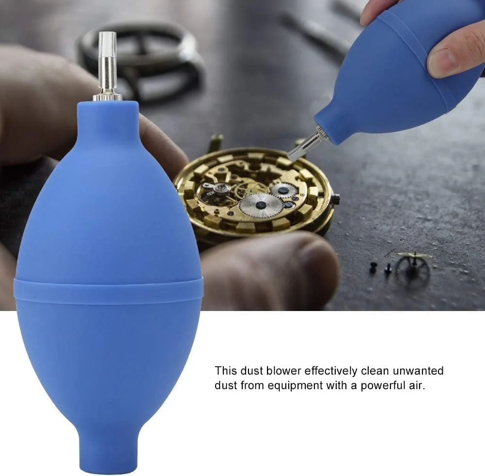 ابزار دمنده هوا لاستیکی نرم آبی Ymhapp برای تمیز کردن قطعات ساعت مچی، پمپ دمنده هوا برای گرد و غبار، لوازم جانبی ساعت، ابزار و کیت تعمیر ساعت و زنجیر ساعت جیبی ابزار دمنده هوا لاستیکی نرم آبی Ymhapp برای تمیز کردن قطعات ساعت مچی، پمپ دمنده هوا برای گرد و غبار، لوازم جانبی ساعت، ابزار و کیت تعمیر ساعت و زنجیر ساعت جیبی