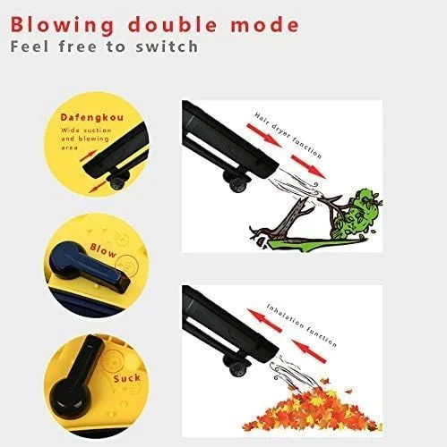 دمنده با دمنده برگ و مکنده LineLeaf، دمنده برگ 3 در 1، جاروبرقی باغی 3000 وات و دمنده برگ با کیسه جمع آوری 45 لیتری، کابل 0.35 متری