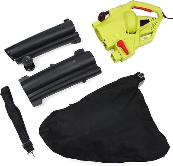 دستگاه دمنده برگ 3000 وات جنریک 3 در 1، جاروبرقی برگ های باغ، پشتیبانی از خرد کردن برگ ها و دارای کیسه جمع آوری بزرگ (سبز)