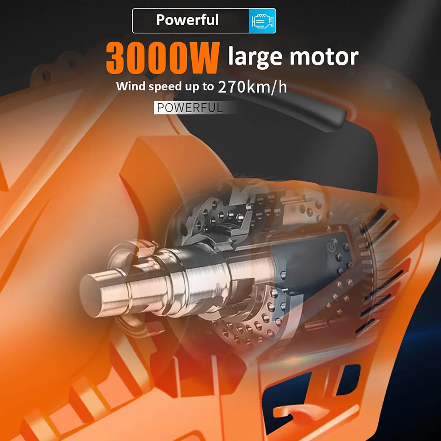 دمنده برگ قدرتمند JUNIPI، 3 در 1 (دمنده برگ + جاروبرقی + خردکن برگ) دمنده باغ، تنظیم 6 سرعته، نسبت پودر 10:1، با کیسه جمع آوری 35 لیتری، گردگیر برقی باغ 270 کیلومتر در ساعت، 30 متر