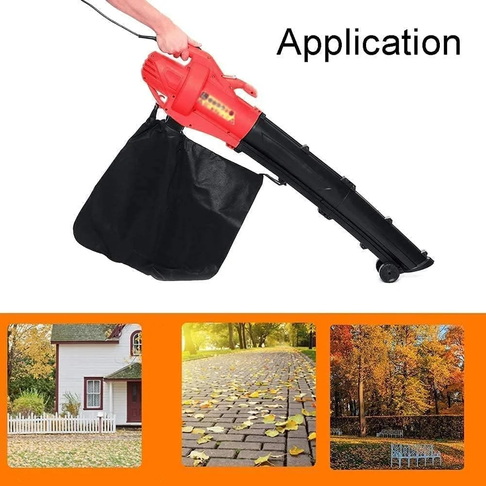 HYLAN دمنده و مکنده برگ برقی 3000 وات با سیم، سیم 6 متری دمنده برگ قدرتمند خردکن باغی چند منظوره دستی HYLAN دمنده و مکنده برگ برقی 3000 وات با سیم، سیم 6 متری دمنده برگ قدرتمند خردکن باغی چند منظوره دستی