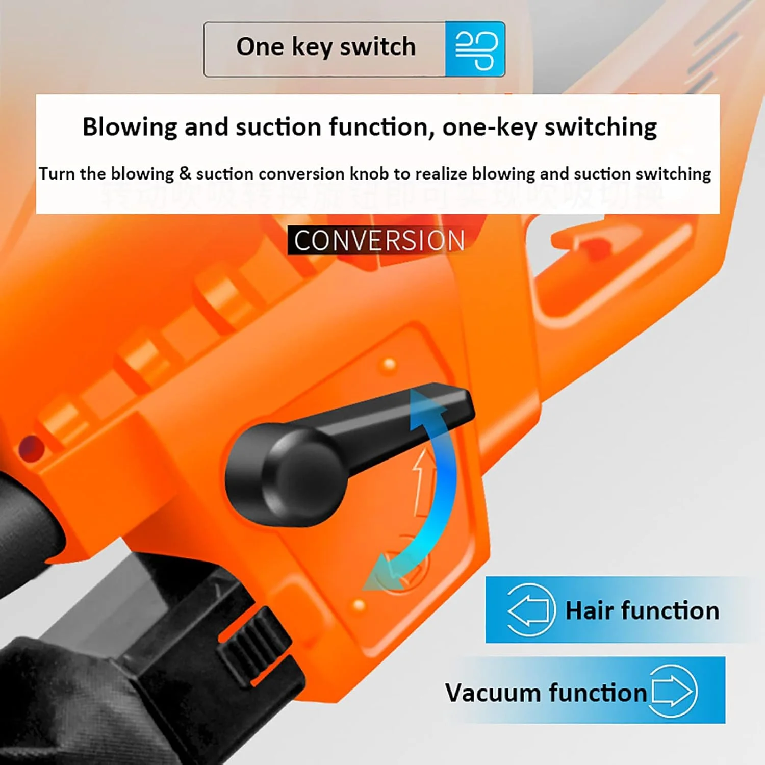 دمنده برگ قدرتمند JUNIPI، 3 در 1 (دمنده برگ + جاروبرقی + خردکن برگ) دمنده باغ، تنظیم 6 سرعته، نسبت پودر 10:1، با کیسه جمع آوری 35 لیتری، گردگیر برقی باغ 270 کیلومتر در ساعت، 30 متر