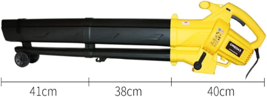 دمنده/مکنده برقی برگ یان کای 3000 وات، خردکن، کیسه چمن 45 لیتری با حالت های دمنده و مکنده دوگانه، مناسب برای باغبانی، خرد کردن برگ ها، تمیز کردن آوار و گرد و غبار
