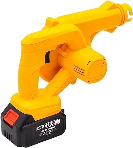 دمنده برگ، دمنده و جاروبرقی دستی کوچک و قدرتمند 21 ولت با باتری لیتیومی قابل شارژ و شارژر برای مراقبت از چمن، تمیز کردن برگ ها و حذف گرد و غبار