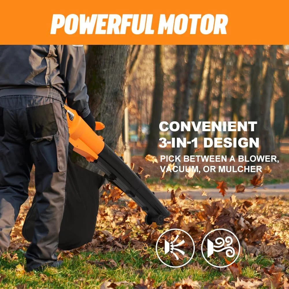 دمنده برگ پانانا 3000 وات، جاروبرقی باغی خردکن با کیسه جمع آوری برگ 30 لیتری، کابل 10 متری طراحی سبک وزن جاروبرقی برگ برای پاکسازی پاسیو برگ ها و سایر زباله ها دمنده برگ پانانا 3000 وات، جاروبرقی باغی خردکن با کیسه جمع آوری برگ 30 لیتری، کابل 10 متری طراحی سبک وزن جاروبرقی برگ برای پاکسازی پاسیو برگ ها و سایر زباله ها