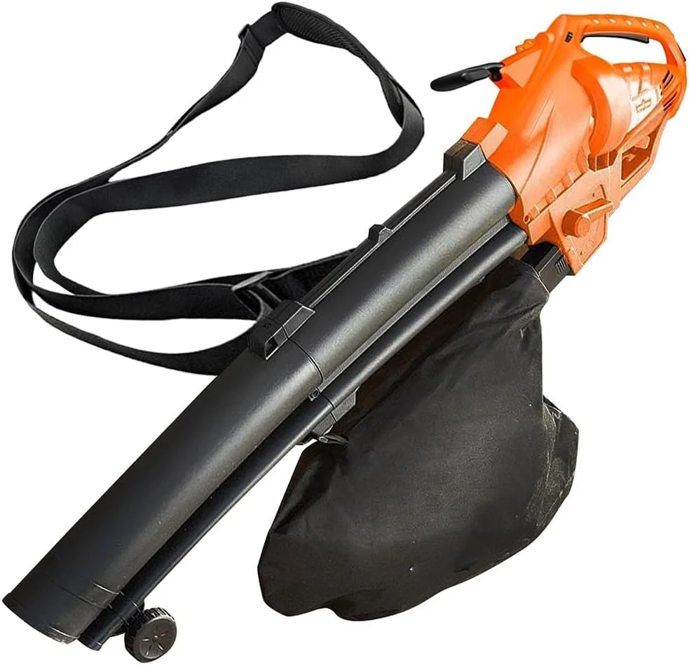 دمنده، مکنده و خردکن برگ و چمن برقی 3200 وات جدید BARGAINS-GALORE، مناسب باغبانی و محوطه سازی