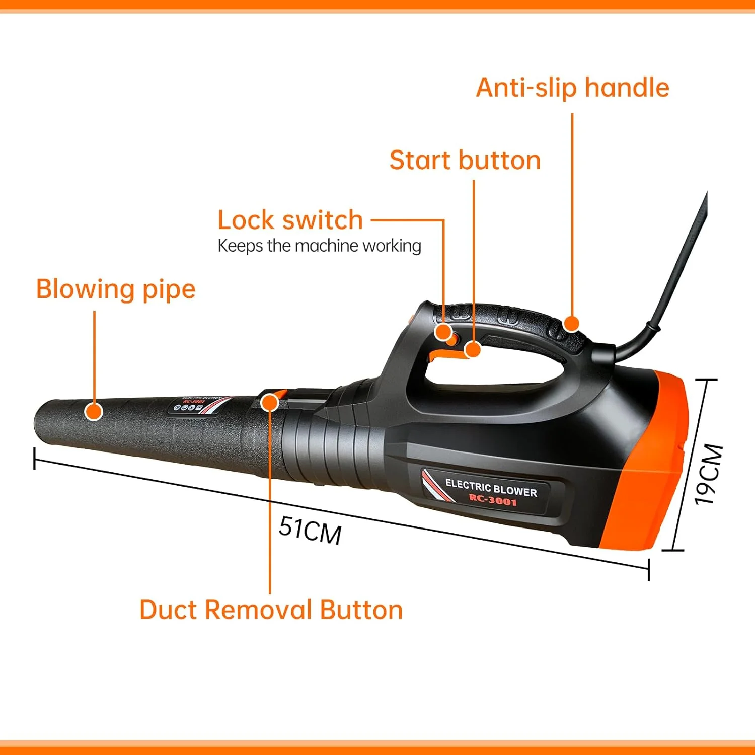 دمنده برگ NuoXing، دمنده برقی سیم دار 3500 وات، 6 سرعته قابل تنظیم، سرعت باد تا 218 کیلومتر در ساعت دمنده برگ NuoXing، دمنده برقی سیم دار 3500 وات، 6 سرعته قابل تنظیم، سرعت باد تا 218 کیلومتر در ساعت