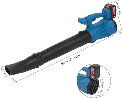 دمنده برگ بی سیم با 2 باتری قدرتمند و شارژر، دمنده برقی برای مراقبت از چمن، دمنده برگ شارژی بی سیم سبک وزن برای برف روبی