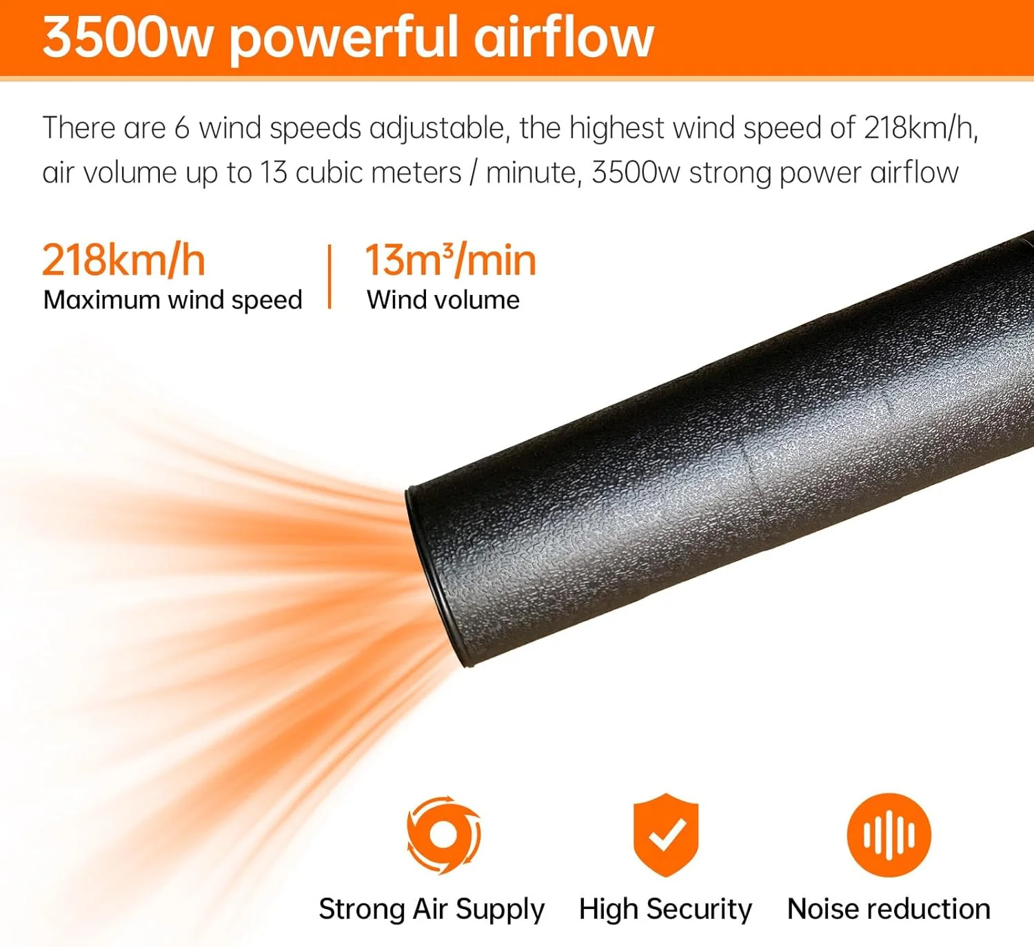 دمنده برگ NuoXing، دمنده برقی سیم دار 3500 وات، 6 سرعته قابل تنظیم، سرعت باد تا 218 کیلومتر در ساعت دمنده برگ NuoXing، دمنده برقی سیم دار 3500 وات، 6 سرعته قابل تنظیم، سرعت باد تا 218 کیلومتر در ساعت