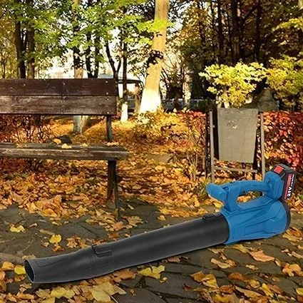 دمنده برگ بی سیم با 2 باتری قدرتمند و شارژر، دمنده برقی برای مراقبت از چمن، دمنده برگ شارژی بی سیم سبک وزن برای برف روبی